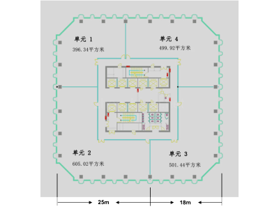 亦城财富中心500平米写字楼出租，政策优惠